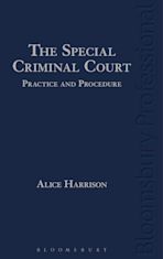 The Special Criminal Court: Practice and Procedure cover