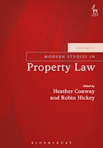 Modern Studies in Property Law - Volume 9 cover