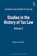 Studies in the History of Tax Law, Volume 2 cover