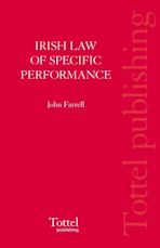 Irish Law of Specific Performance cover