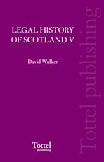 Legal History of Scotland Volume V cover