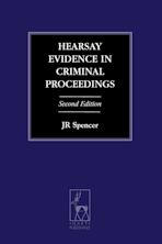 Hearsay Evidence in Criminal Proceedings cover