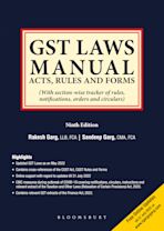 GST Laws Manual- Acts, Rules And Forms, 9e cover