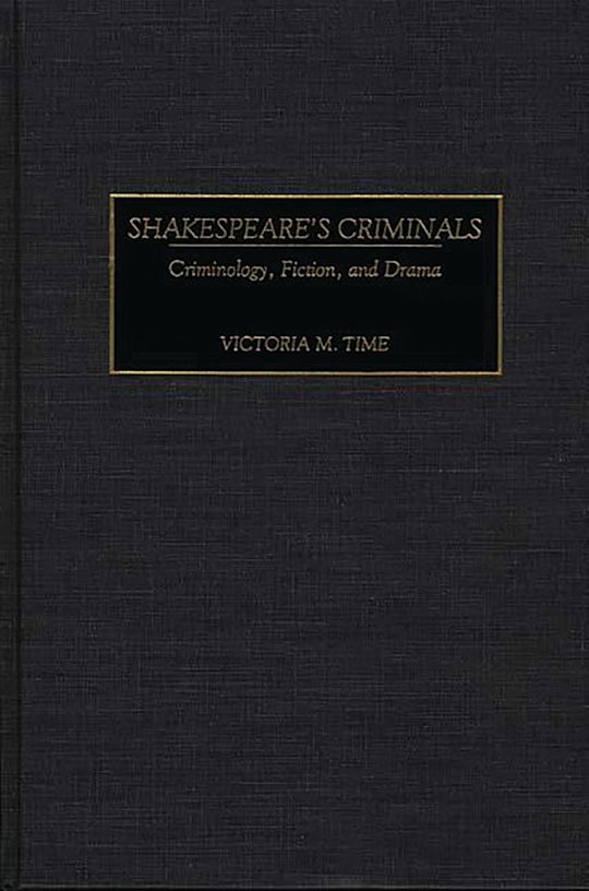 Shakespeare's Criminals cover