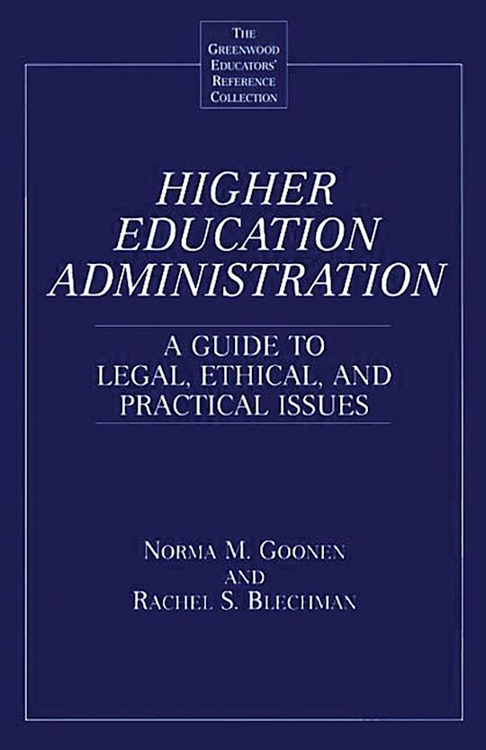 Higher Education Administration cover