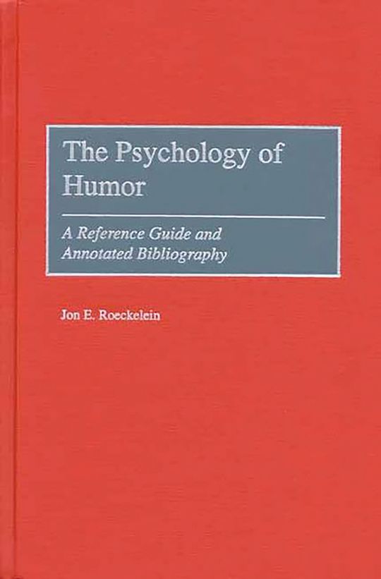 The Psychology of Humor cover