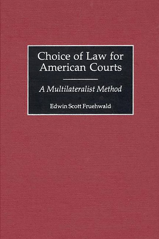 Choice of Law for American Courts cover