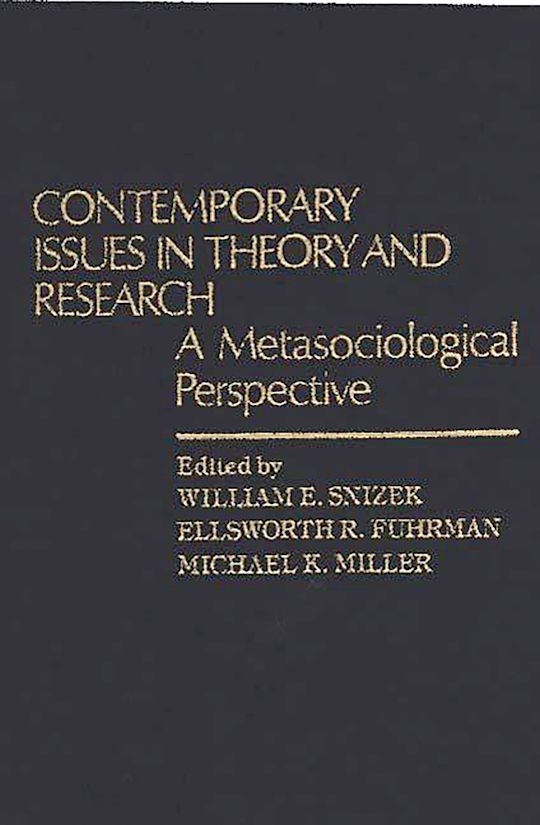 Contemporary Issues in Theory and Research cover