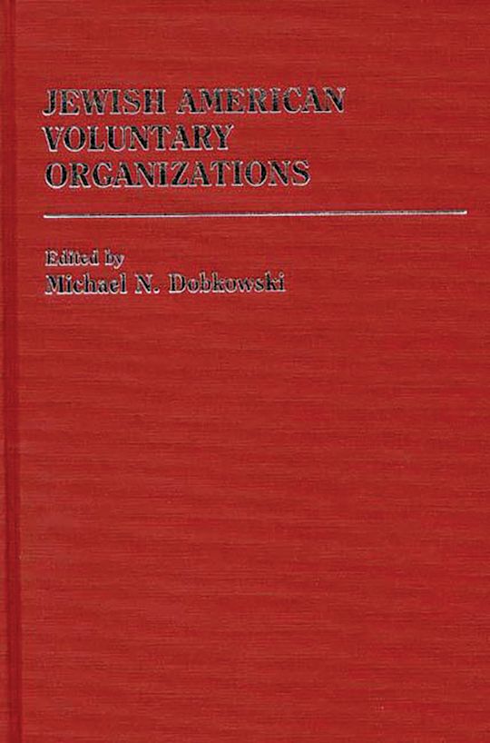 Jewish American Voluntary Organizations cover