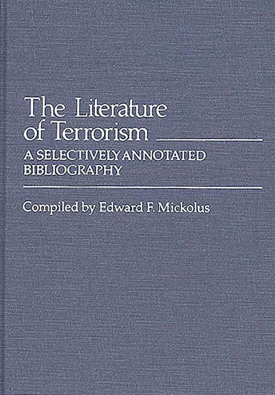 The Literature of Terrorism cover