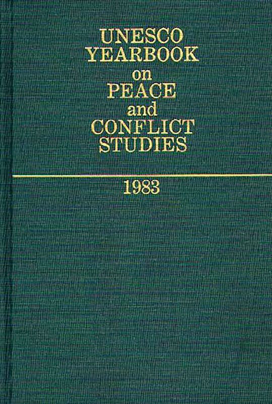 Unesco Yearbook on Peace and Conflict Studies 1983 cover
