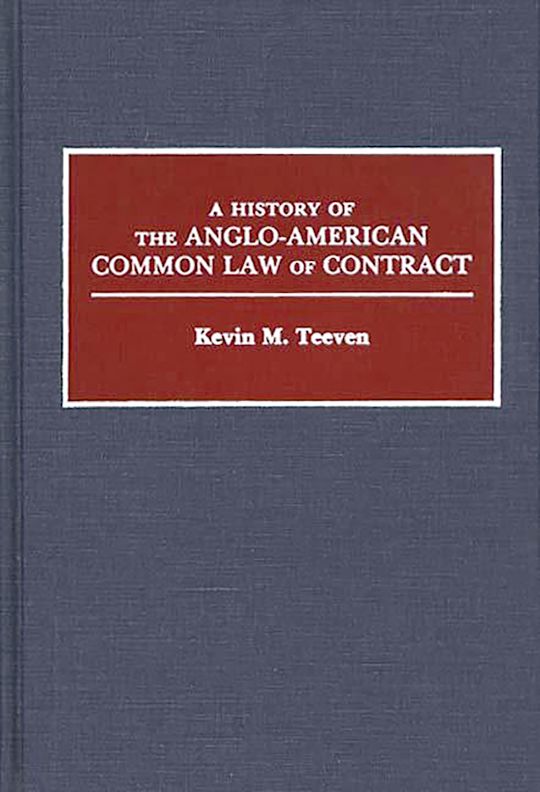 A History of the Anglo-American Common Law of Contract cover