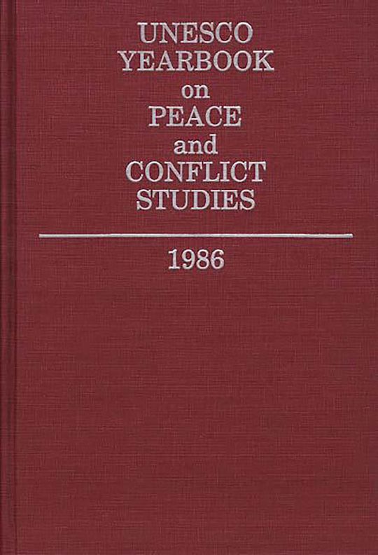 Unesco Yearbook on Peace and Conflict Studies 1986 cover