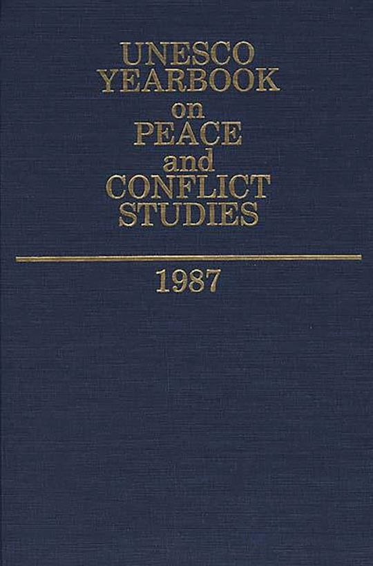 Unesco Yearbook on Peace and Conflict Studies 1987 cover