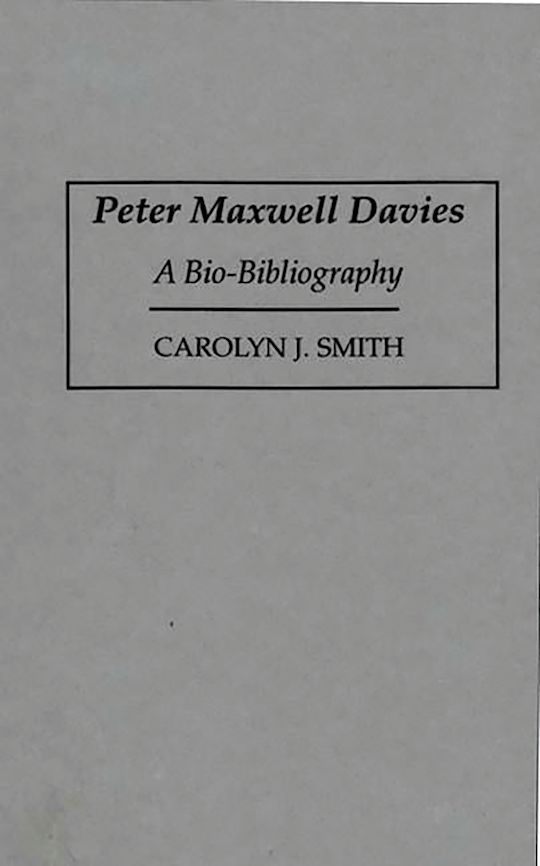 Peter Maxwell Davies cover
