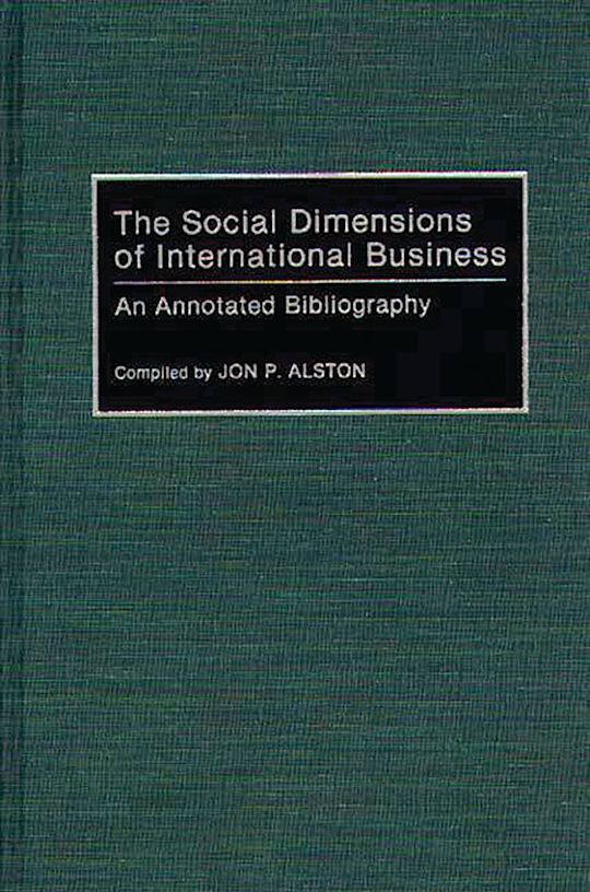 The Social Dimensions of International Business cover