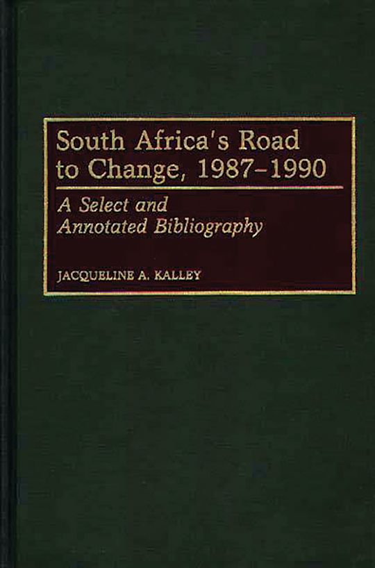 South Africa's Road to Change, 1987-1990 cover