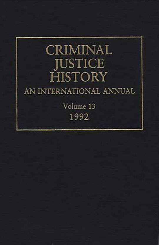 Criminal Justice History cover