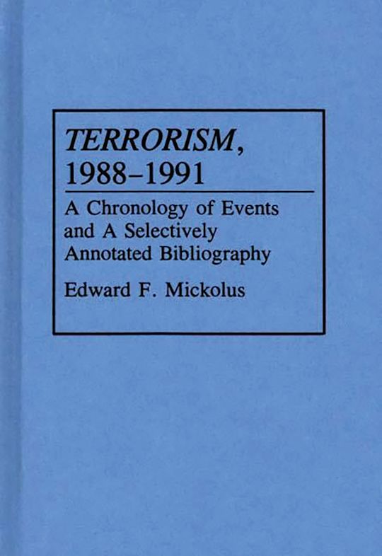 Terrorism, 1988-1991 cover