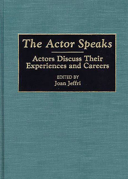 The Actor Speaks cover