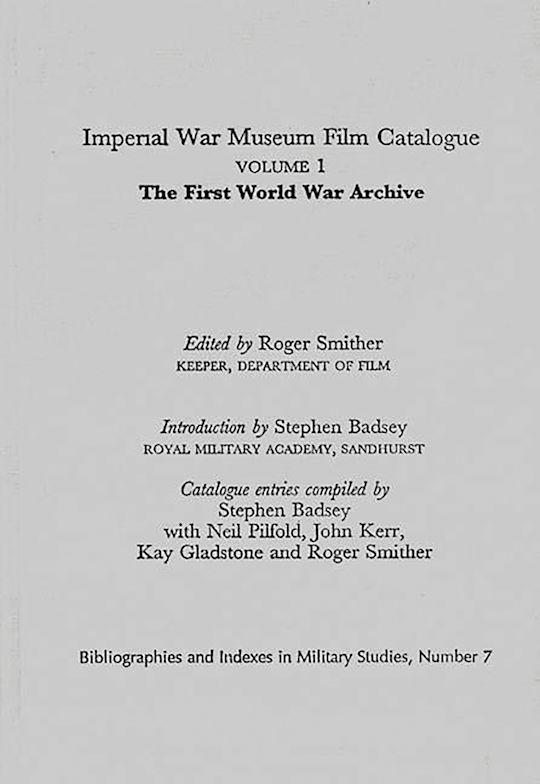 Imperial War Museum Film Catalogue I cover