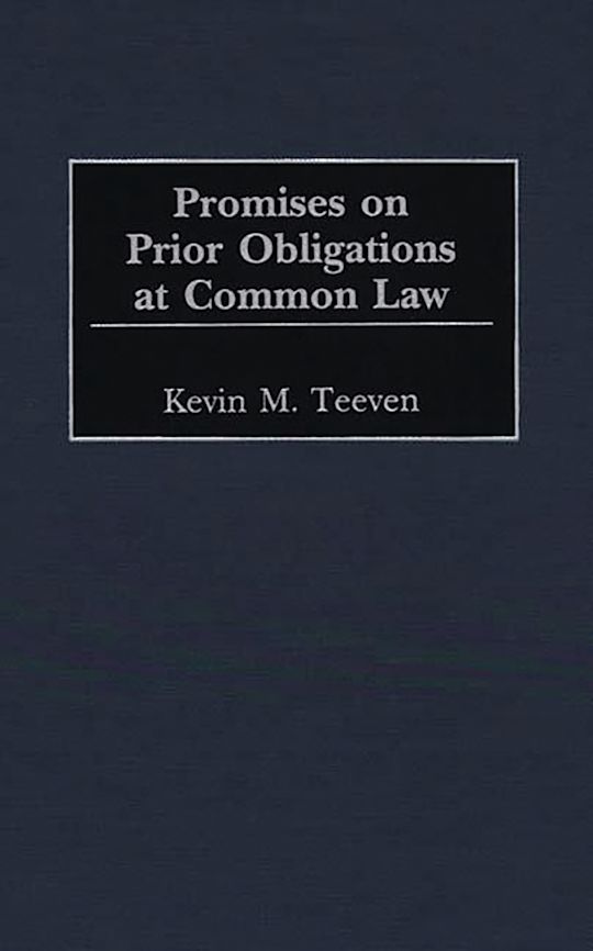 Promises on Prior Obligations at Common Law cover