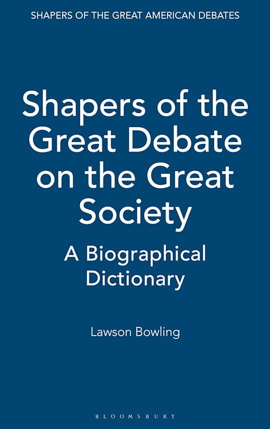 Shapers of the Great Debate on the Great Society cover