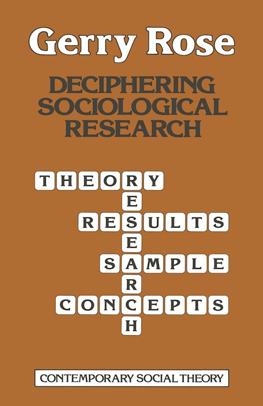 Deciphering Sociological Research cover