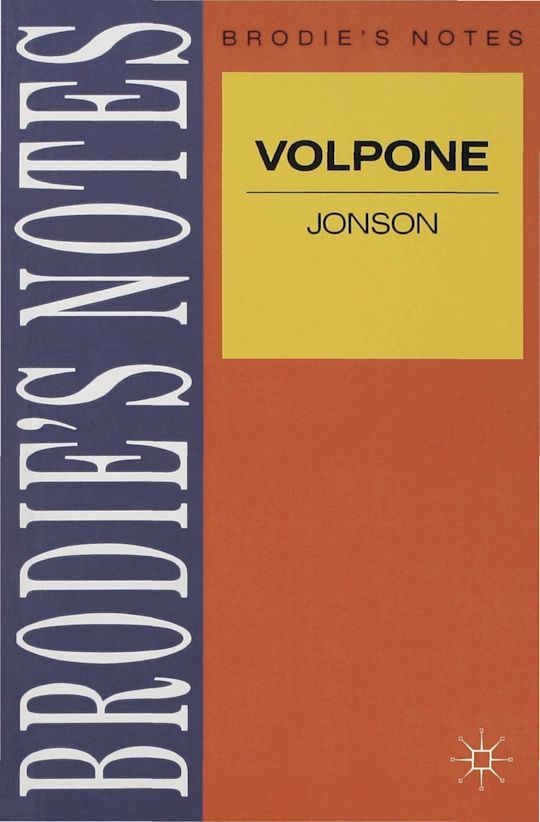 Jonson: Volpone cover