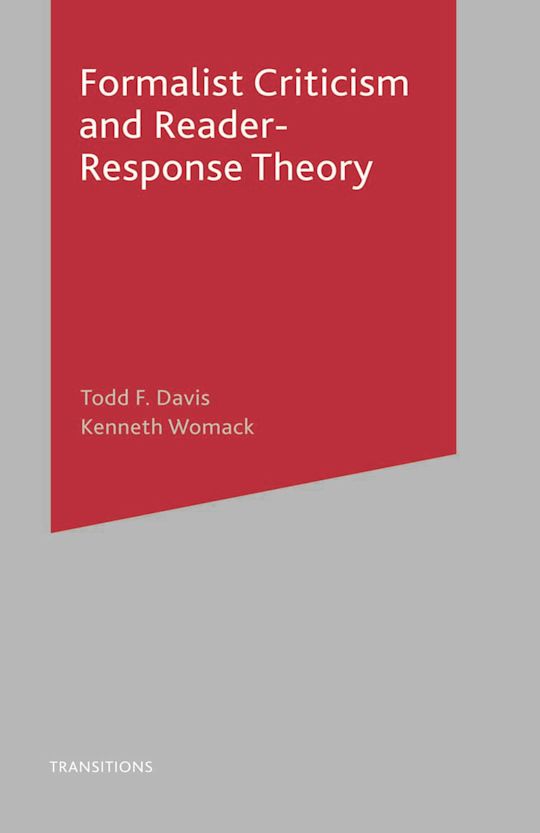 Formalist Criticism and Reader-Response Theory cover