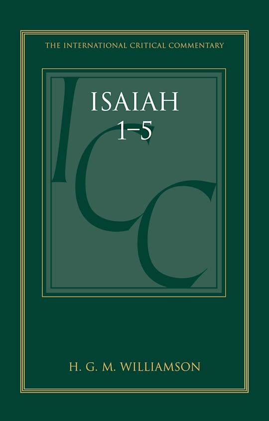 Isaiah 1-5 (ICC) cover