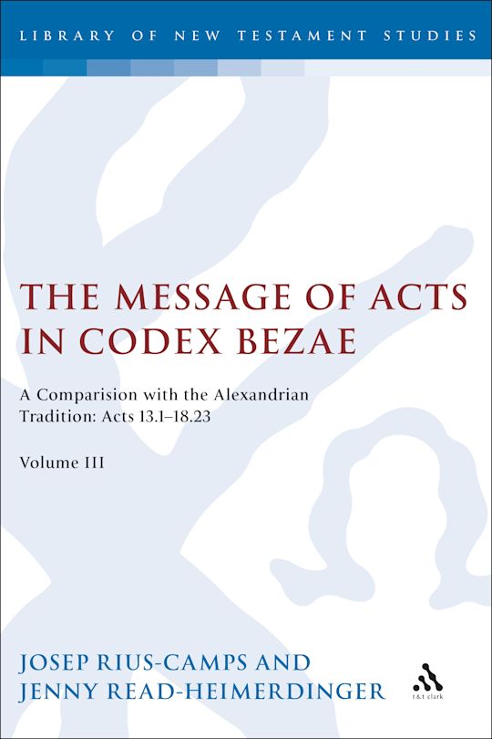 The Message of Acts in Codex Bezae cover