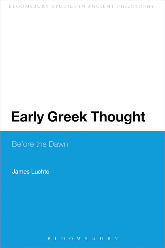 Early Greek Thought cover