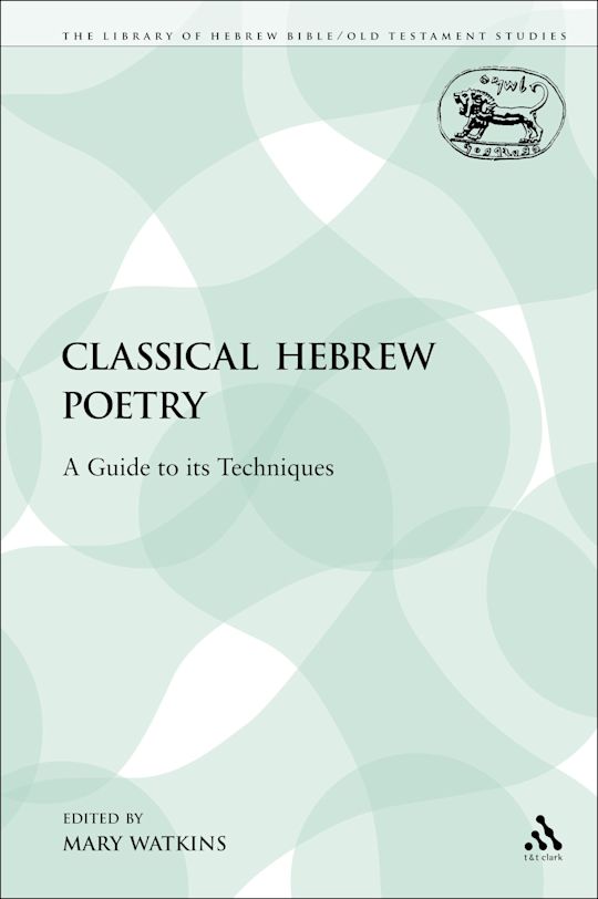 Classical Hebrew Poetry cover