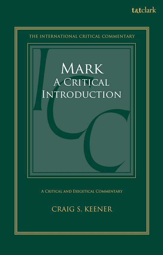 Mark: A Critical Introduction cover