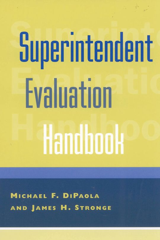 Superintendent Evaluation Handbook cover