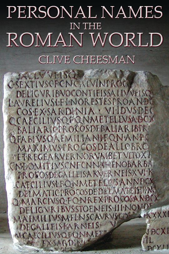 Personal Names in the Roman World cover
