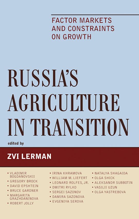 Russia's Agriculture in Transition cover