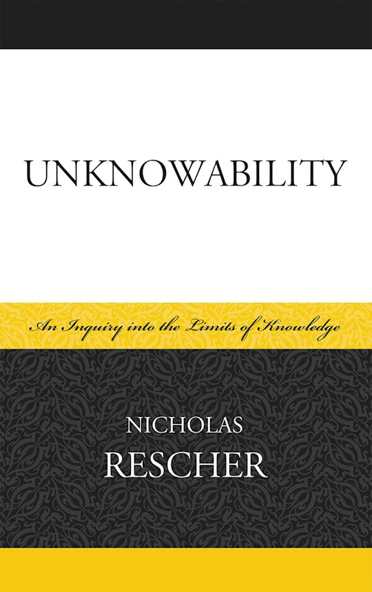 Unknowability cover
