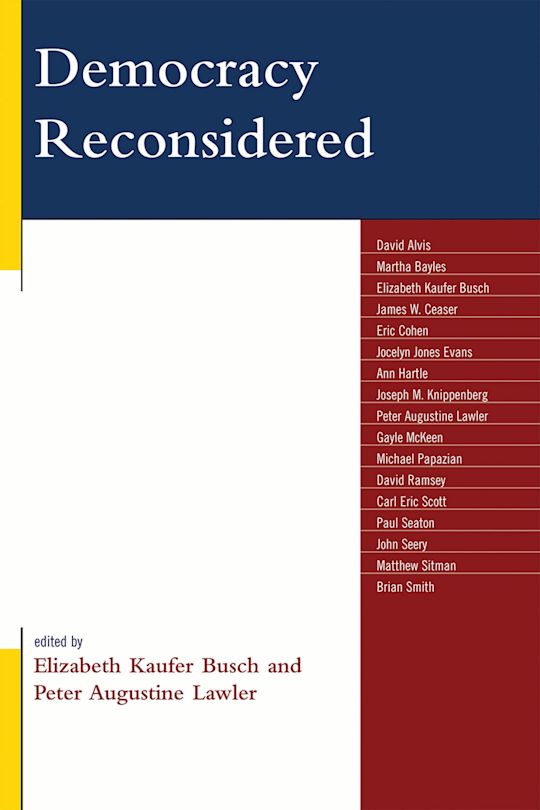 Democracy Reconsidered cover