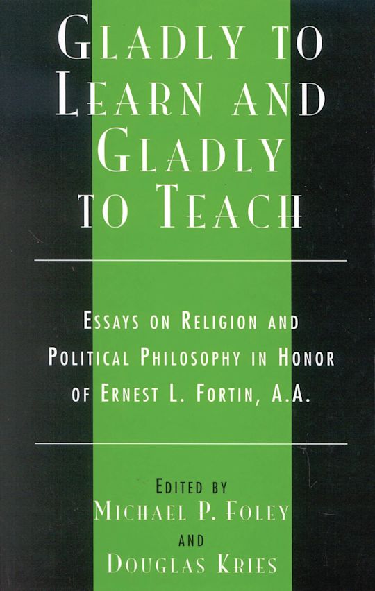 Gladly to Learn and Gladly to Teach cover