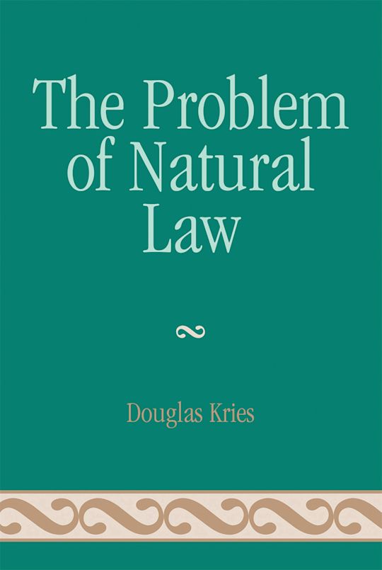 The Problem of Natural Law cover