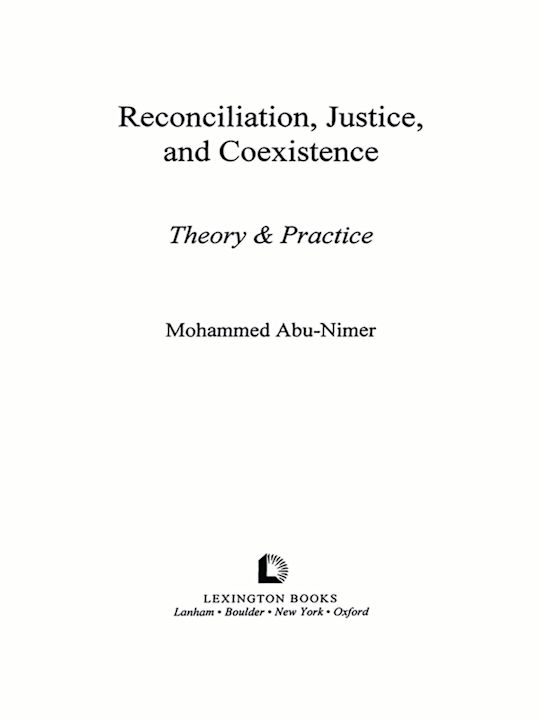 Reconciliation, Justice, and Coexistence cover