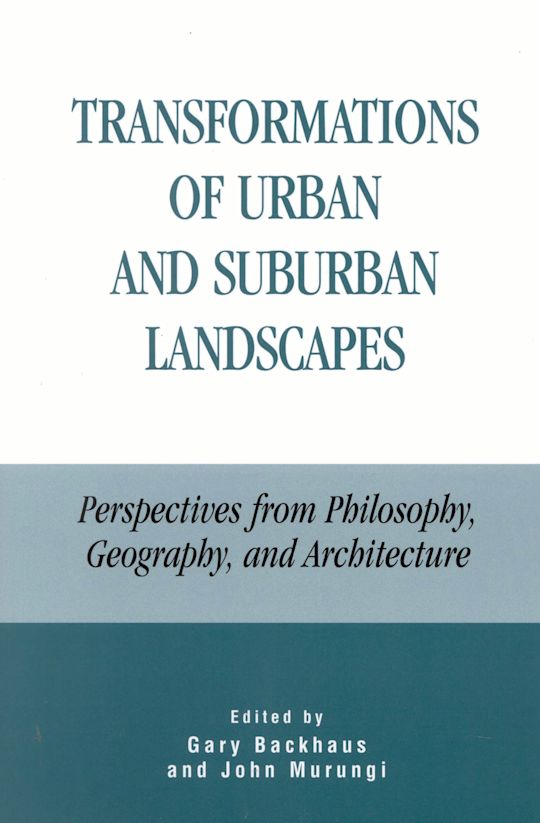 Transformations of Urban and Suburban Landscapes cover