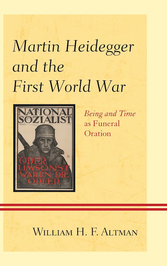 Martin Heidegger and the First World War cover