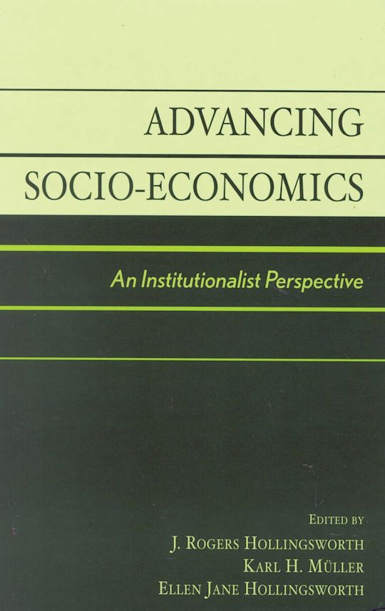 Advancing Socio-Economics cover