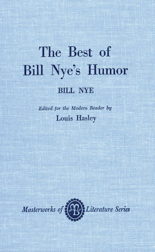 The Best of Bill Nye's Humor cover