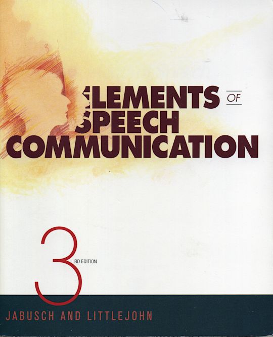 Elements of Speech Communication cover