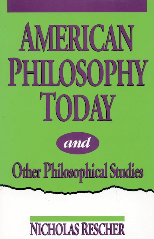 American Philosophy Today, and Other Philosophical Studies cover