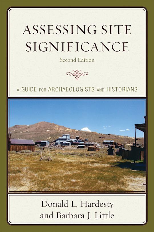 Assessing Site Significance cover